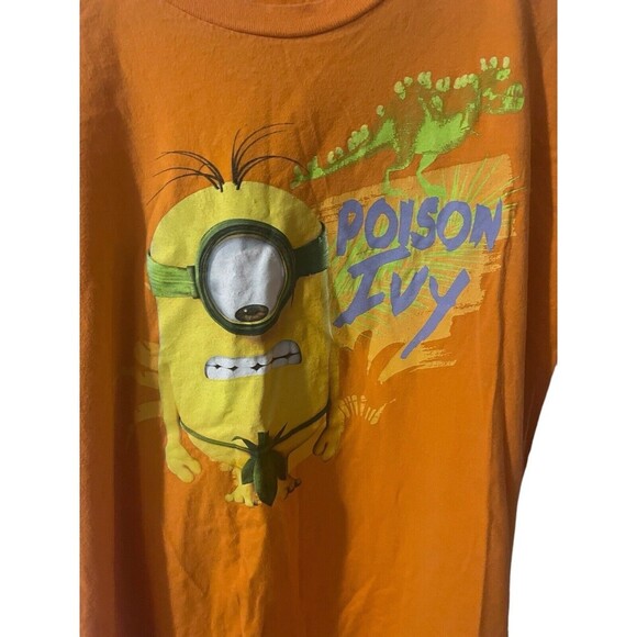 Universal Studios Minions Land Poison Ivy Orange T-shirt Adult Large - Picture 11 of 16